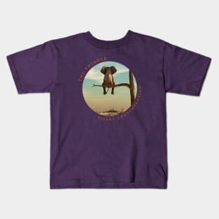 Elephant – The Thinker, Silent Contemplation Kids T-Shirt